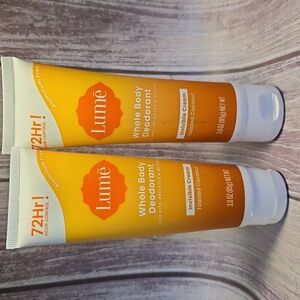 New, sealed Lume Whole Body Deodorant TOASTED COCONUT. 3oz x2**